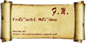 Fröschl Médea névjegykártya